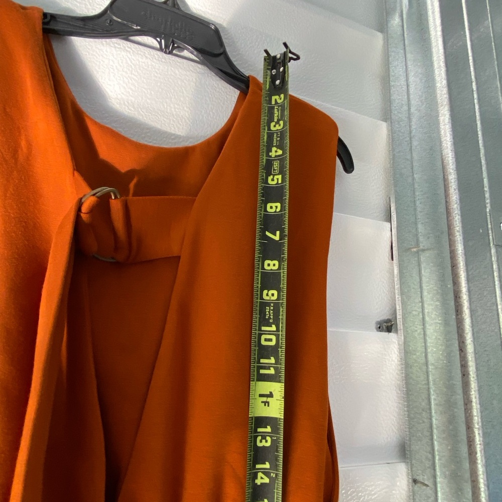 NWT Free People Runaway Womens Knit Wrap Mini Dress Brandy/Orange Size L - Picture 10 of 15